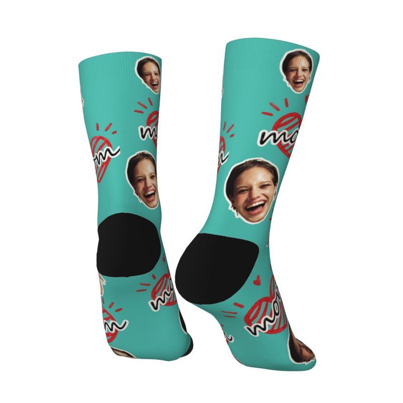 Custom Face Socks Add Photos Mother's Day Gift