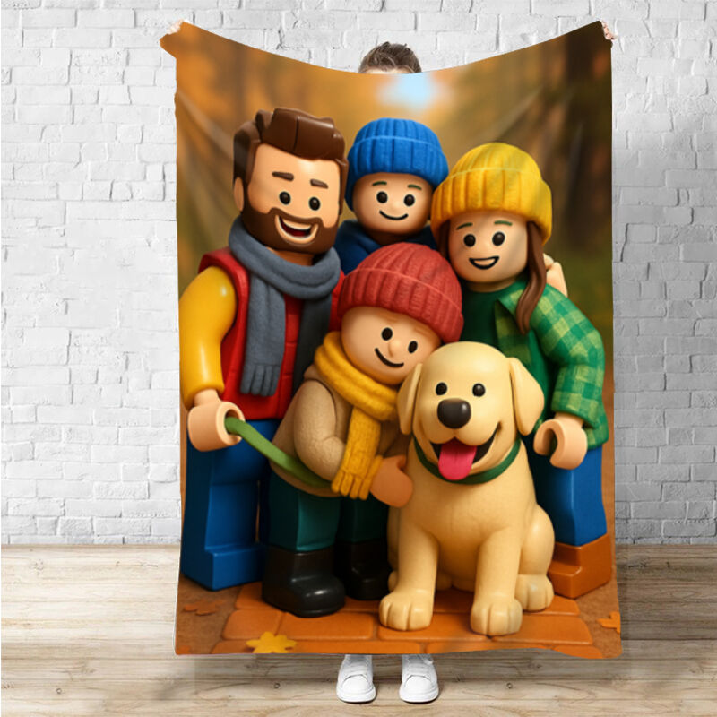 Personalized Picture Blanket Precious Gift for Family