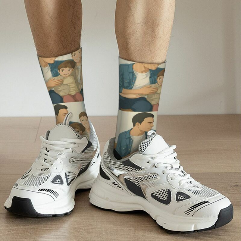 Custom Retro Photo Socks for Father and Son Photo Father's Day Gift for Dad