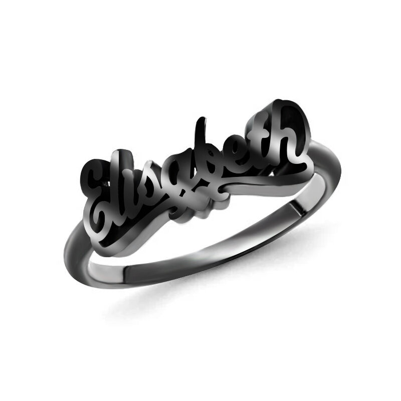 "Love Is Fireworks" Personalized Name Ring