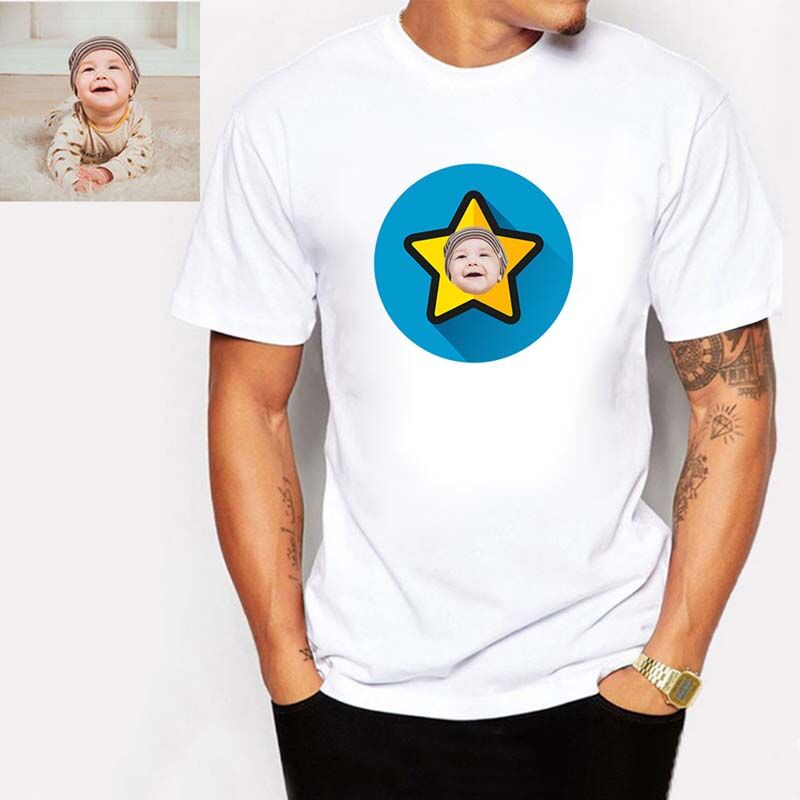 Custom Star Photo T-Shirt