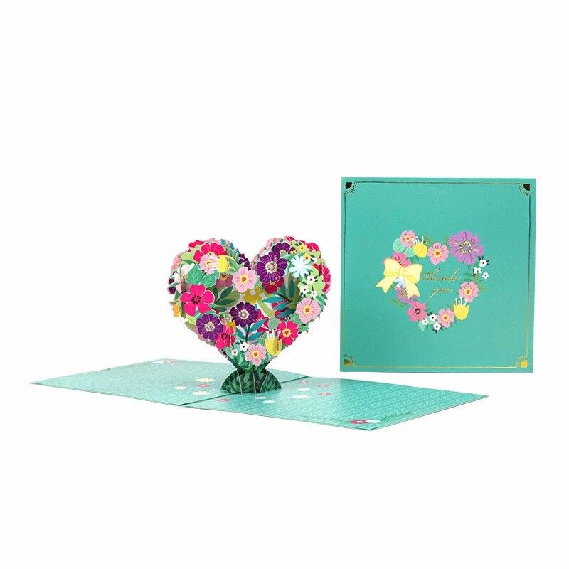3D Pop Up kaart mooi hart krans ontwerp aantrekkelijk Moederdag cadeau