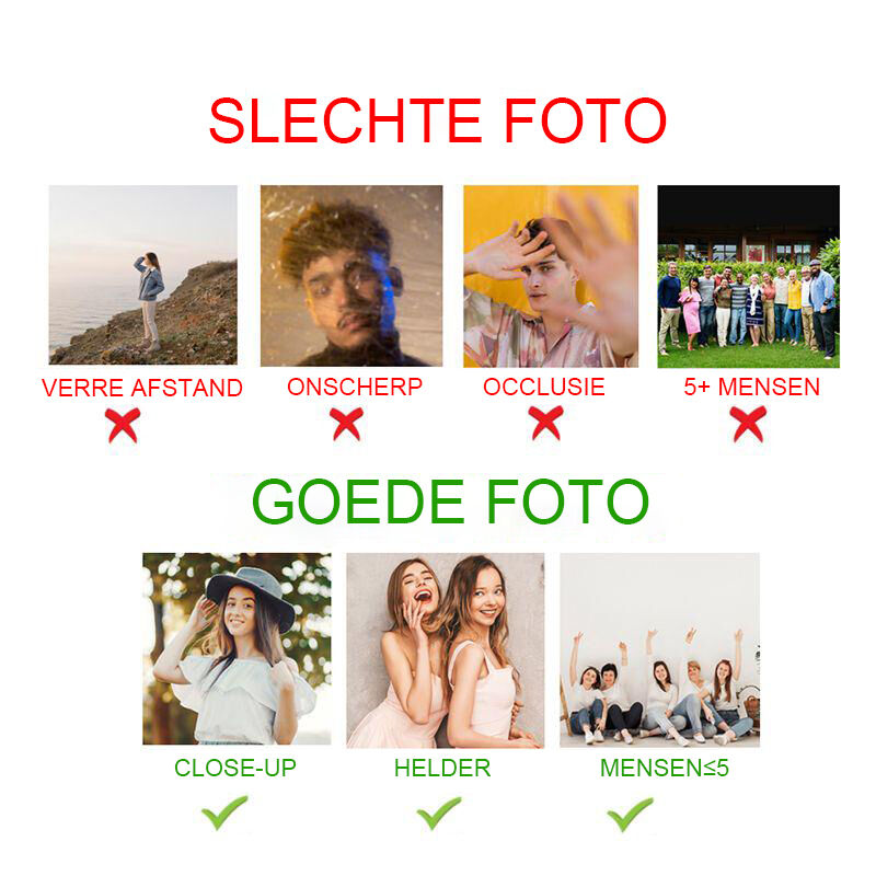 Gepersonaliseerd fotolijstje in cartoonstijl met aangepaste tekst Speciaal cadeau voor moeder