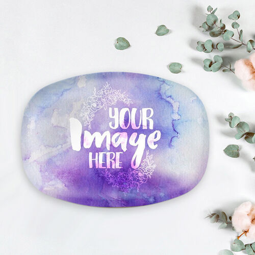 Custom Picture Plate Beautiful and Simple Gift for Friend