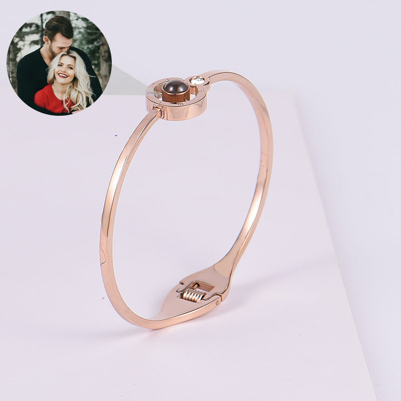 Personalized Round Free Adjustment Projection Bracelet for Girl