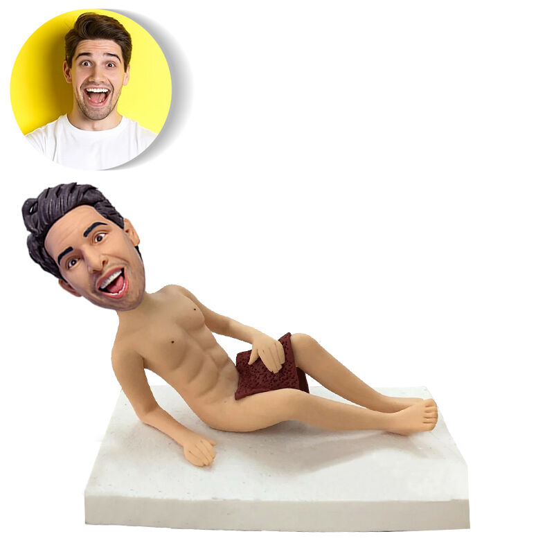 Custom Bobblehead Man With Abs Funny Gift For Him