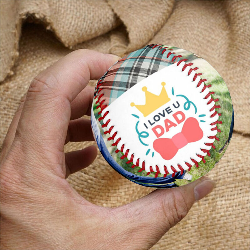 Personlig baseball lägga till fotopresent till pappa som älskar baseball