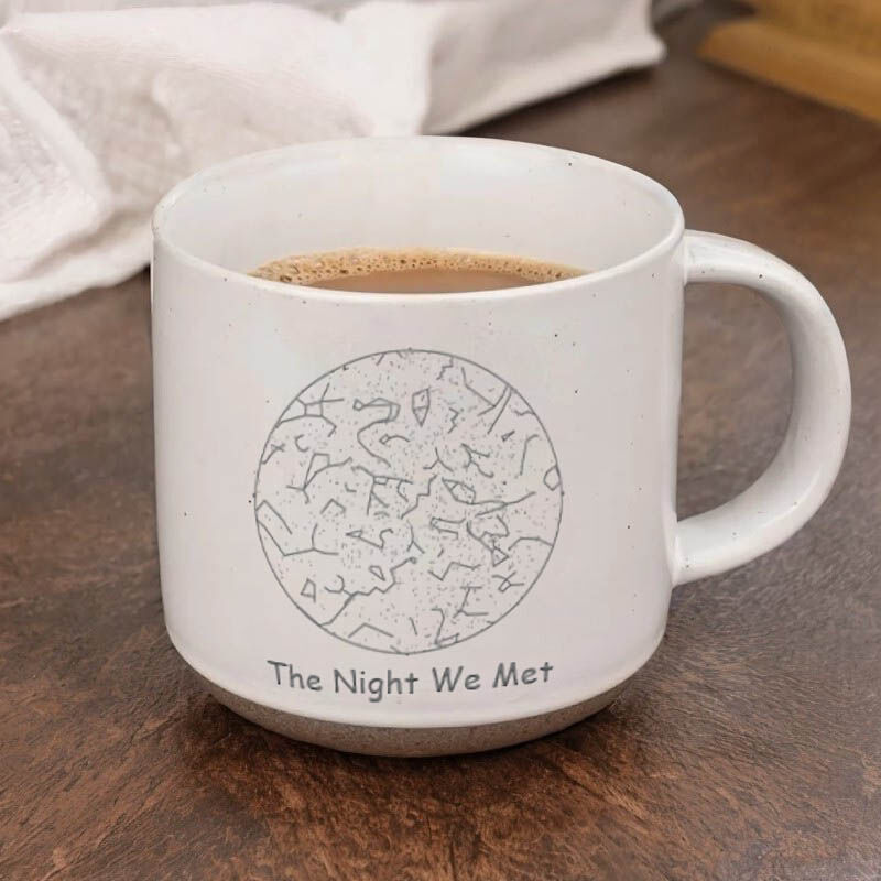 Tazza in ceramica personalizzata con carta stellare Regalo romantico per fidanzata