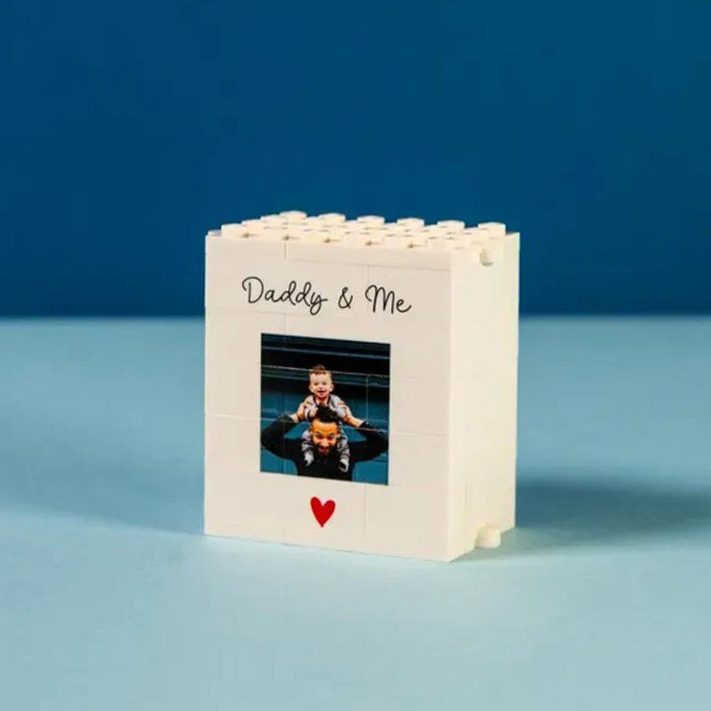 Personalised Folding Photo Building Blocks Fun Gift for Father's Day