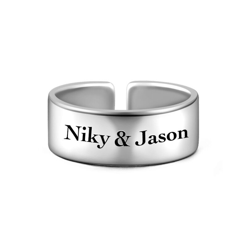 "Love Is Eternal" Personalized Engraving Ring