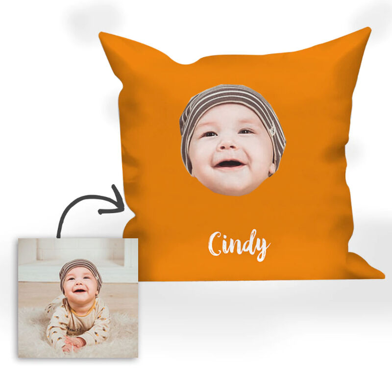 Customized Face Photo Pillow For Cute Baby