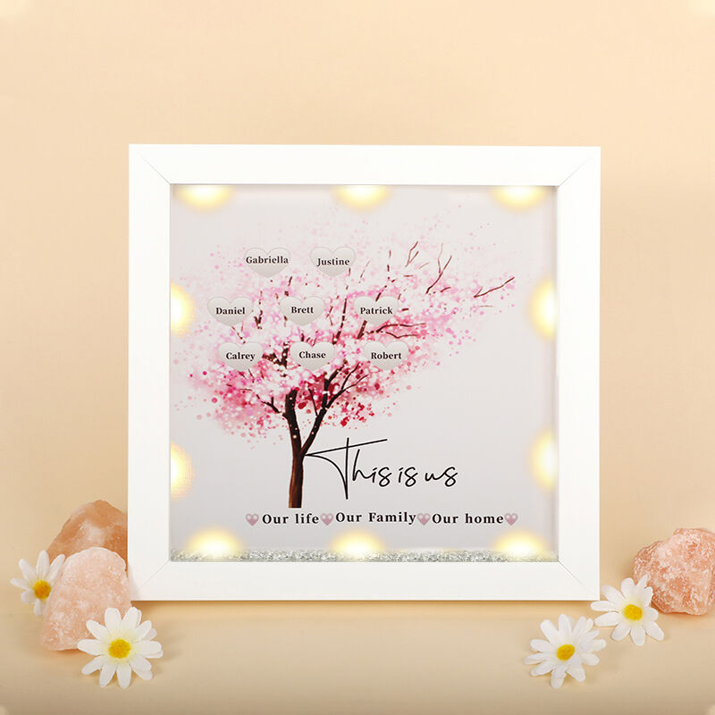 "This Is Our Life&Our Family&Our Home" Personalized Family Tree Frame