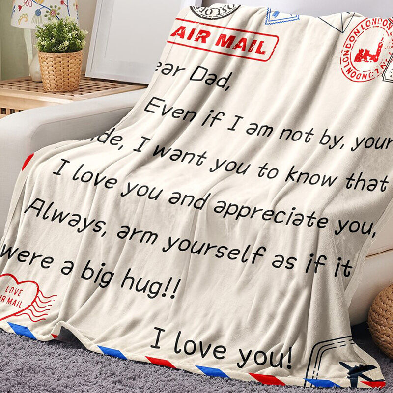 Love Letter Blanket Best Present for Dear Dad