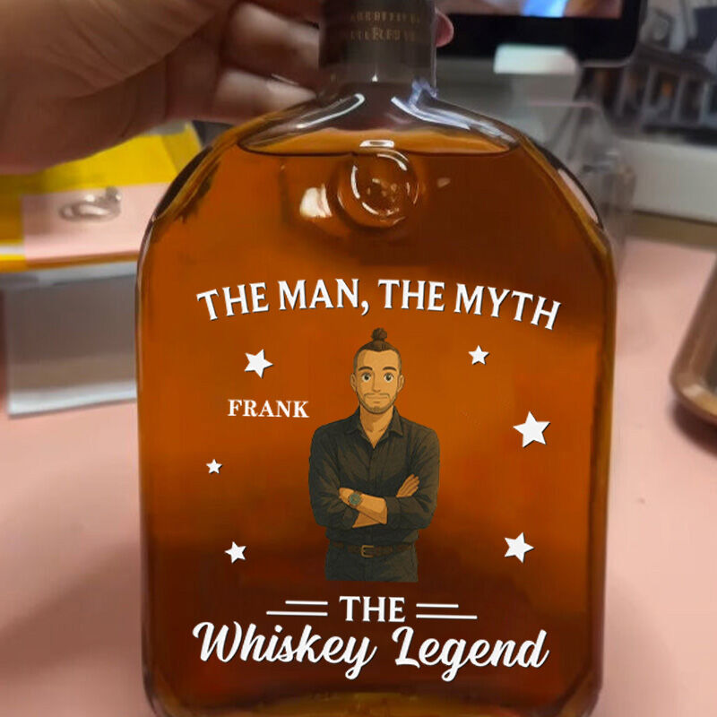 Bouteille de whisky personnalisée avec photo Cadeau spécial pour lui