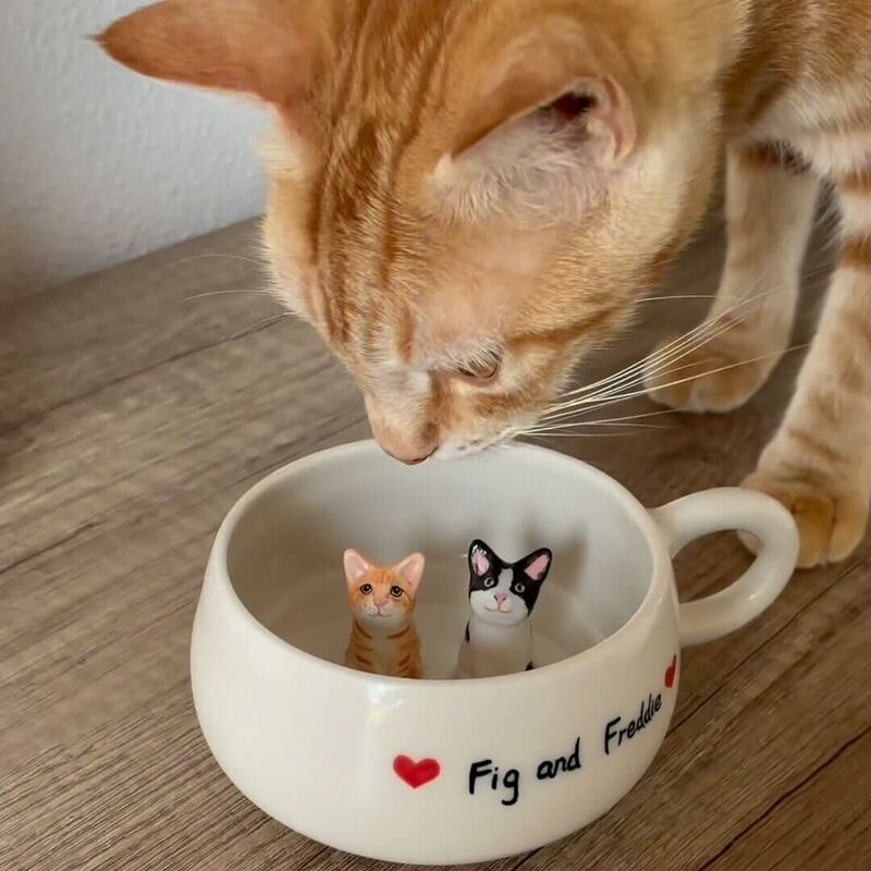 Personalized Ceramic Handmade Pet Mug Funny Gift for Pet Lovers