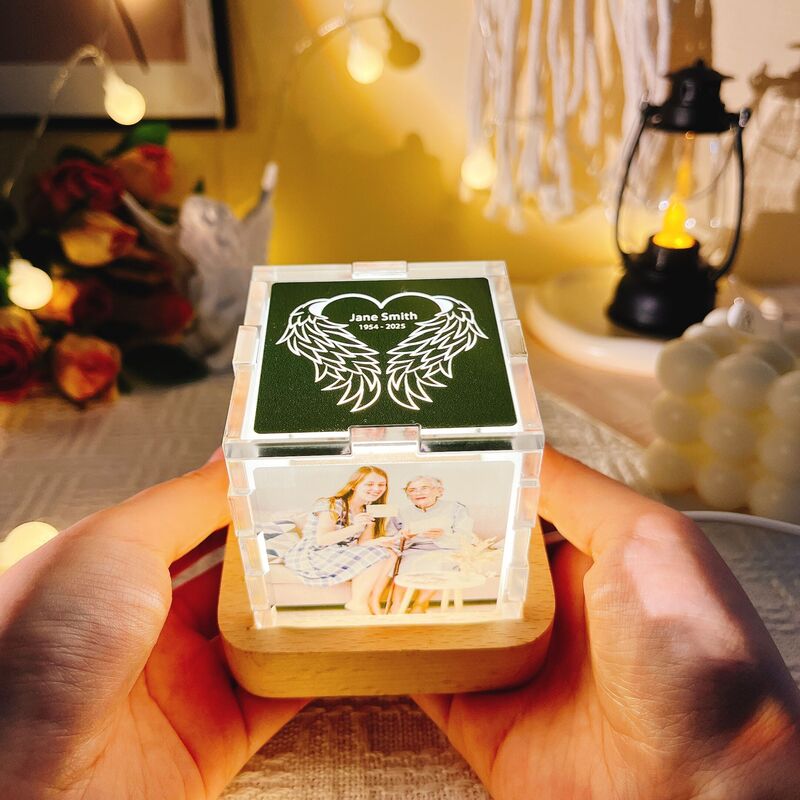 Cube magique en acrylique avec photo personnalisée Cadeau pour les amis