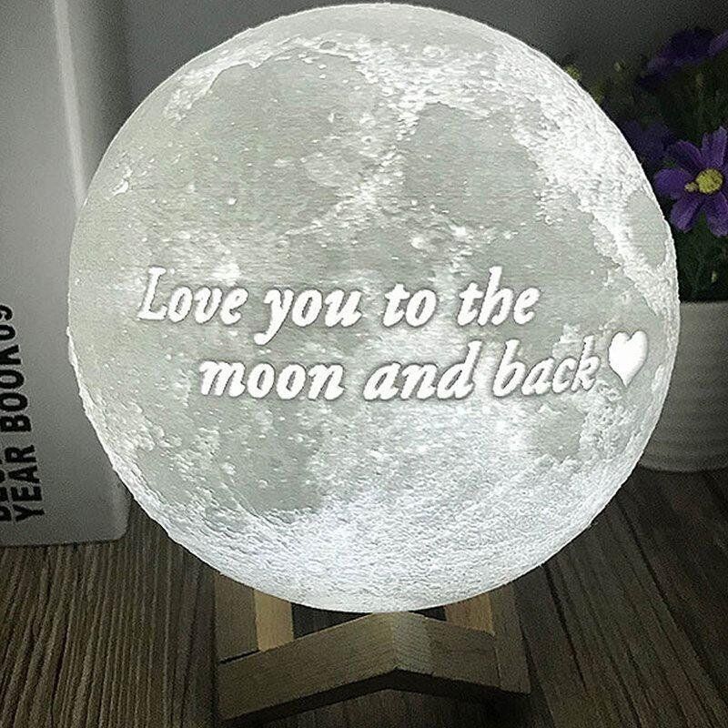 Touch 2 Colors-Customized Moon Lamp