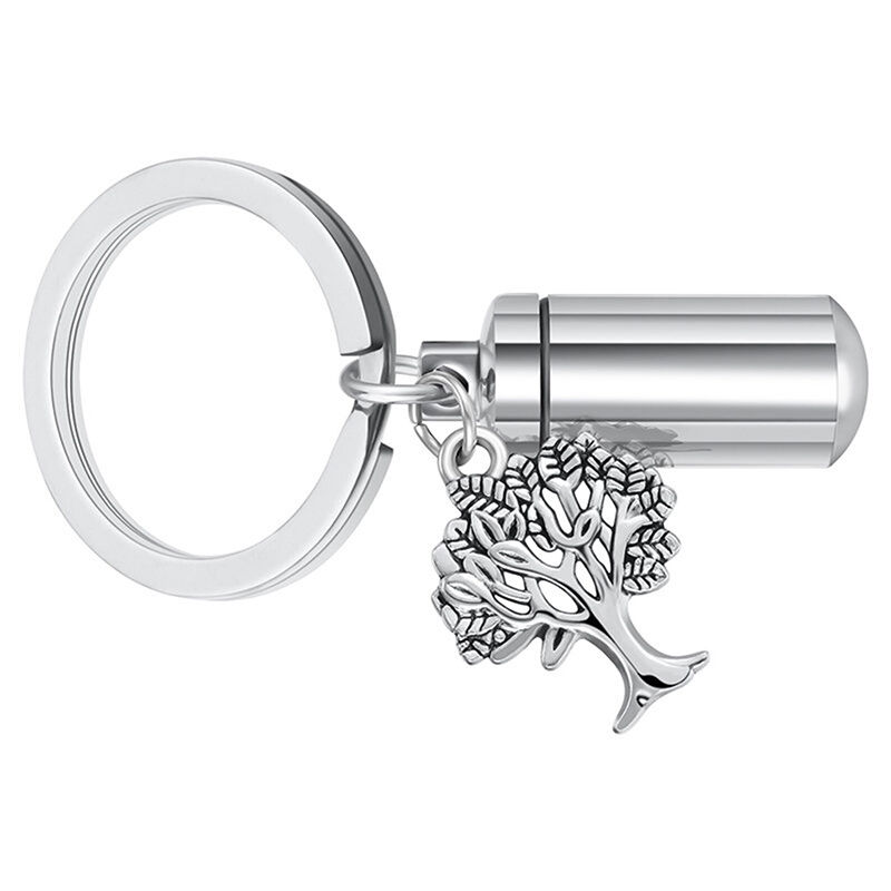 Porte-clés personnalisé "Arbre de vie" avec urne commémorative gravée.