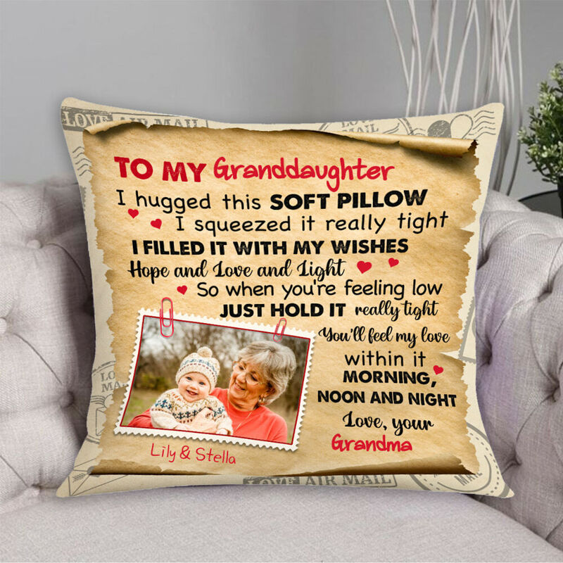 Personalisierte Kissenbezug Vintage dekorative Kissen Geschenk für Kinder
