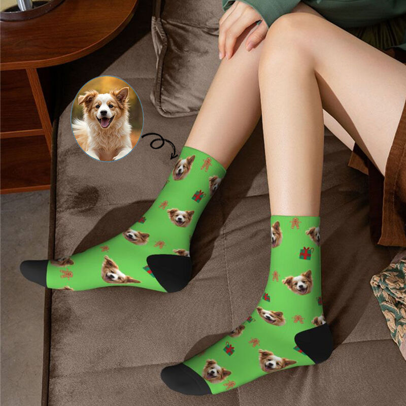 Custom Face Socks Pet Photo Christmas Gifts for Pet Lovers