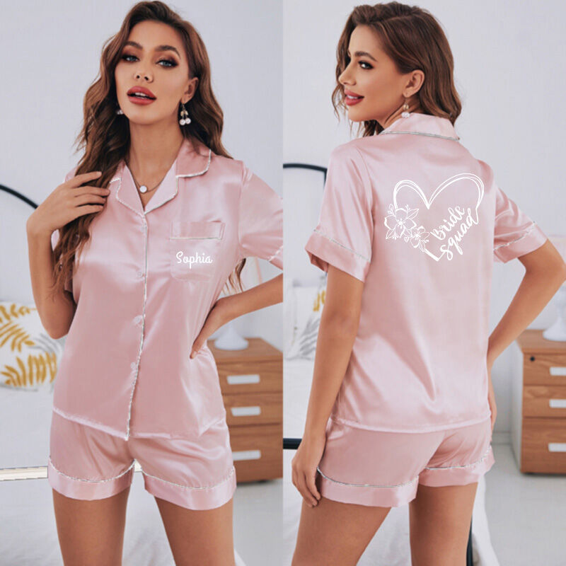 Personalisiertes Pyjama-Set mit individuellem Namen Interessantes Geschenk für die Hochzeit