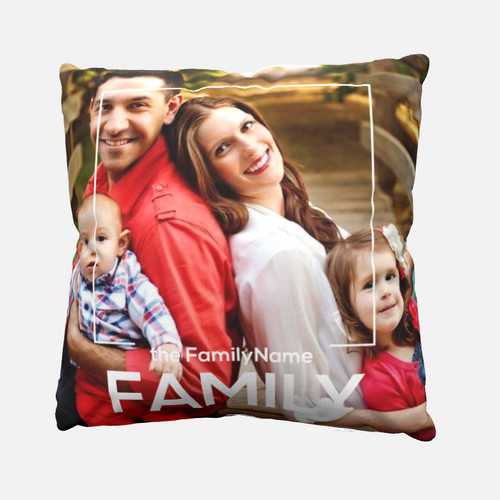 Custom Double Sided Photo Pillow For Family