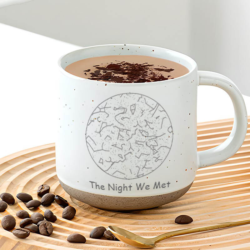 Tazza in ceramica personalizzata con carta stellare Regalo romantico per fidanzata