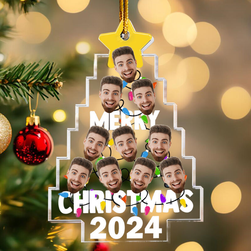 Adornos para árbol de Navidad personalizados Fotos personalizadas Regalos divertidos para seres queridos