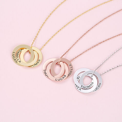 "Unico Nel Suo Genere" Collana Personalizzata Con Cerchio