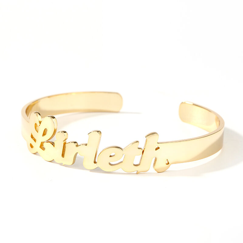 "Dare to be Different" Name Bangle Bracelet