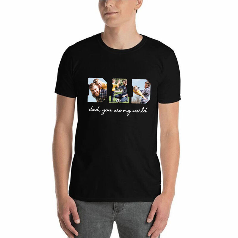 T-shirt personalizzata con foto e messaggi personalizzati per il regalo della festa del papà