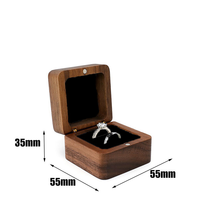 Gepersonaliseerde Spotify Code Ring Box Prachtig en speciaal geschenk voor koppels