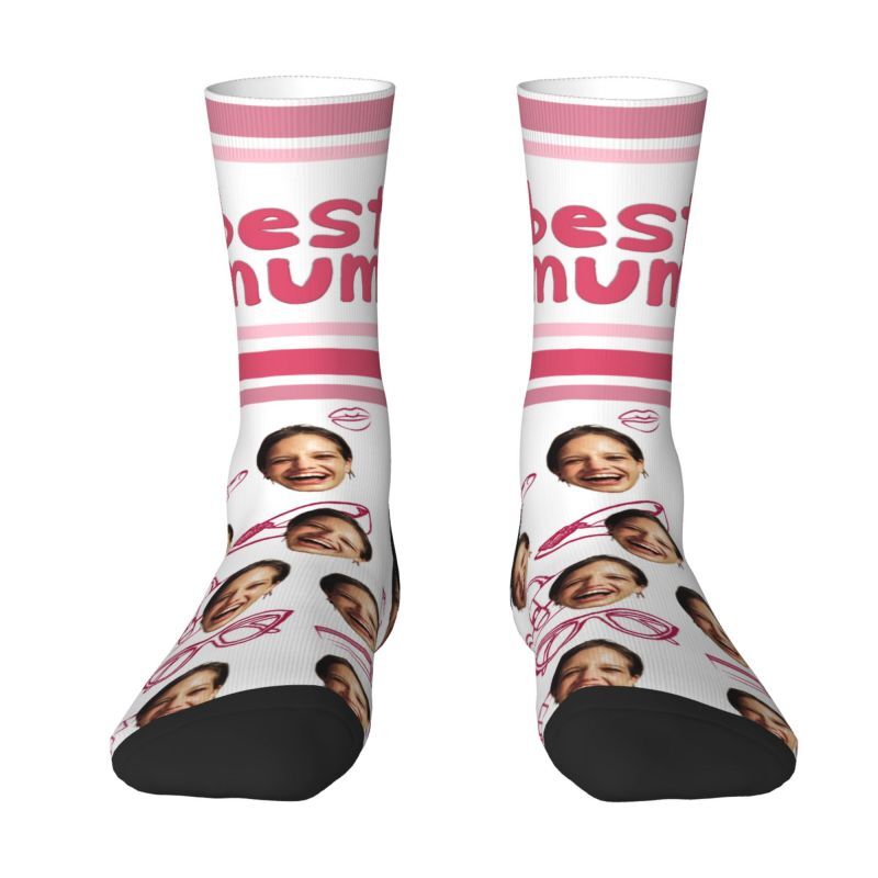 Personalized Face Socks Can Be Added with Name and Photo