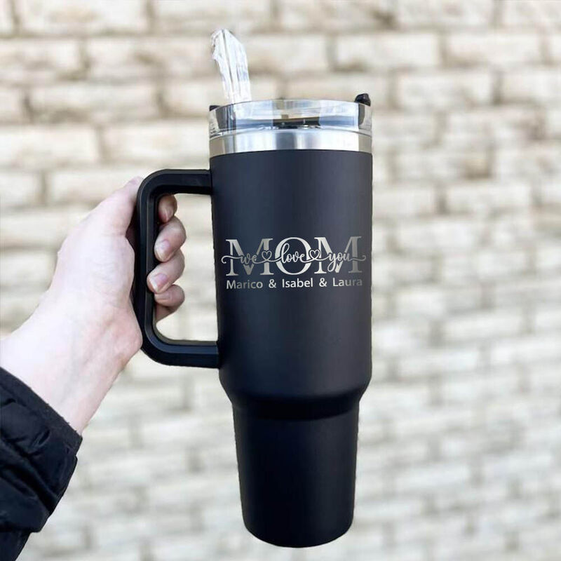 Personligt namn Tumbler Unik present till mamma