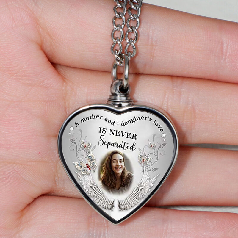 Personalized Picture Urn Necklace A Mother & Daughter's Love Is Never Separated