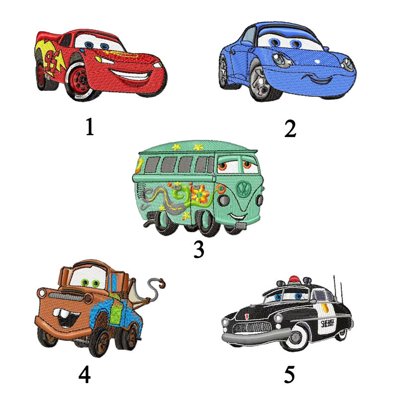 Personalized Kids Embroidered Sweatshirt Custom Cars Cartoon Patterns Creative Gift for Children