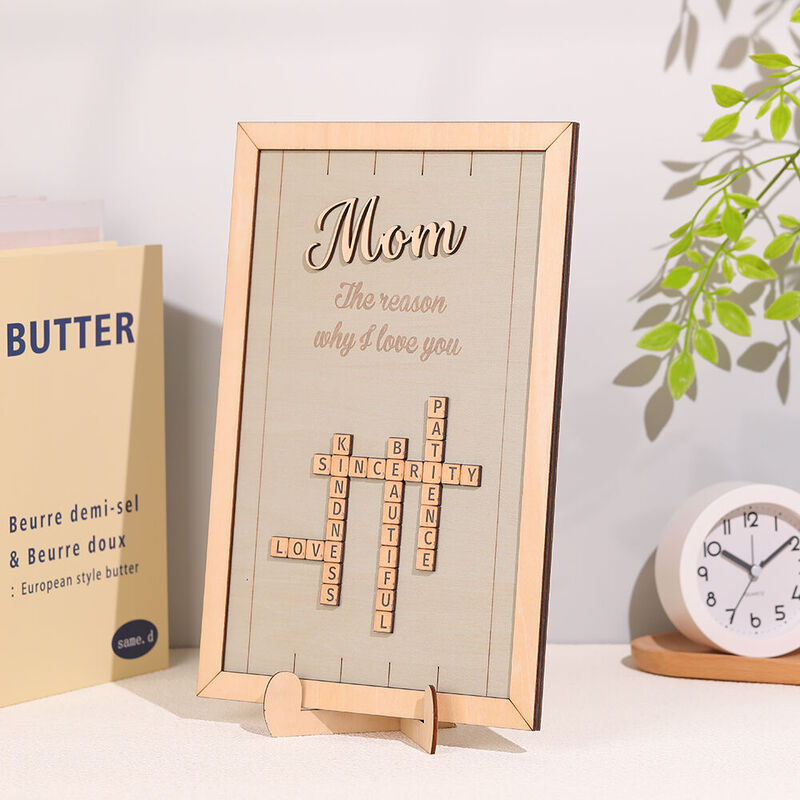 Personalized Scrabble Photo Frame A Special Gift for Mom
