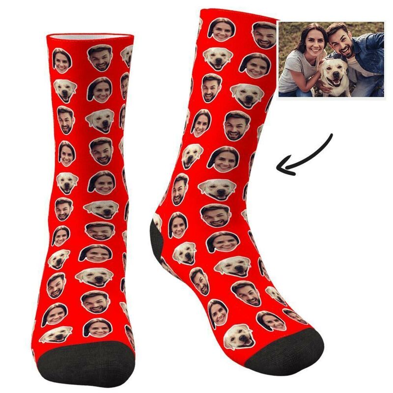 Customized Face Funny Socks Gift for Family