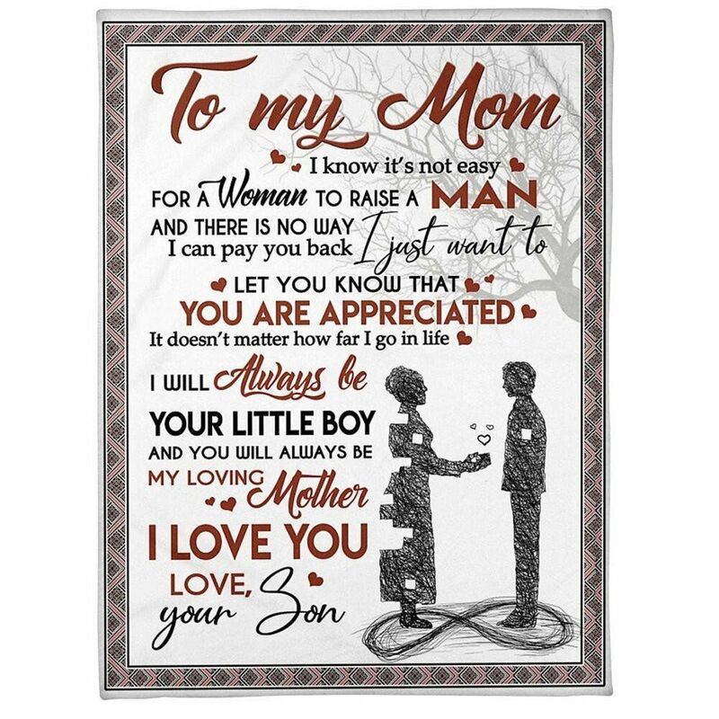 Personalized Love Letter Blanket to Dear Mom from Son
