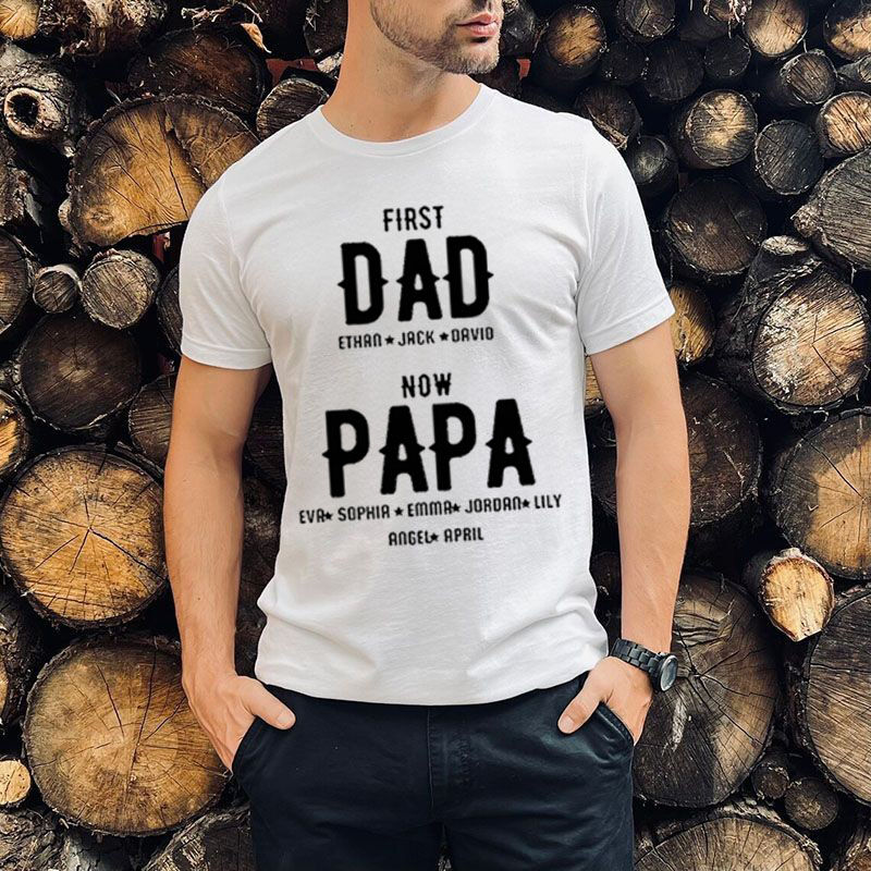 Personalized T-shirt with Custom Name Gift "From First to Now"