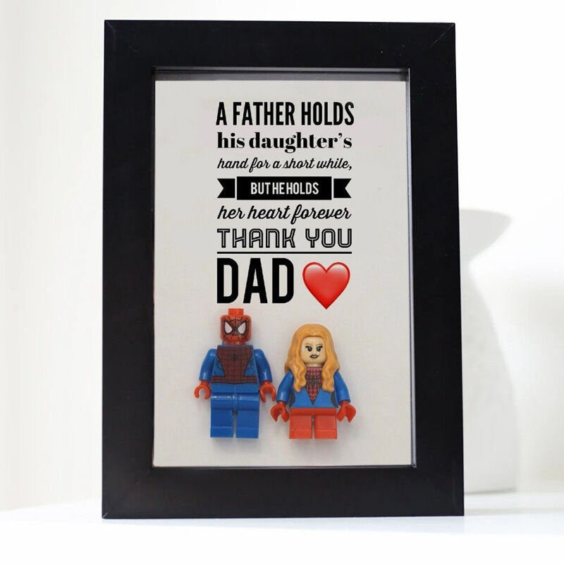 Personalized Superhero Frame "Thank You Dad"
