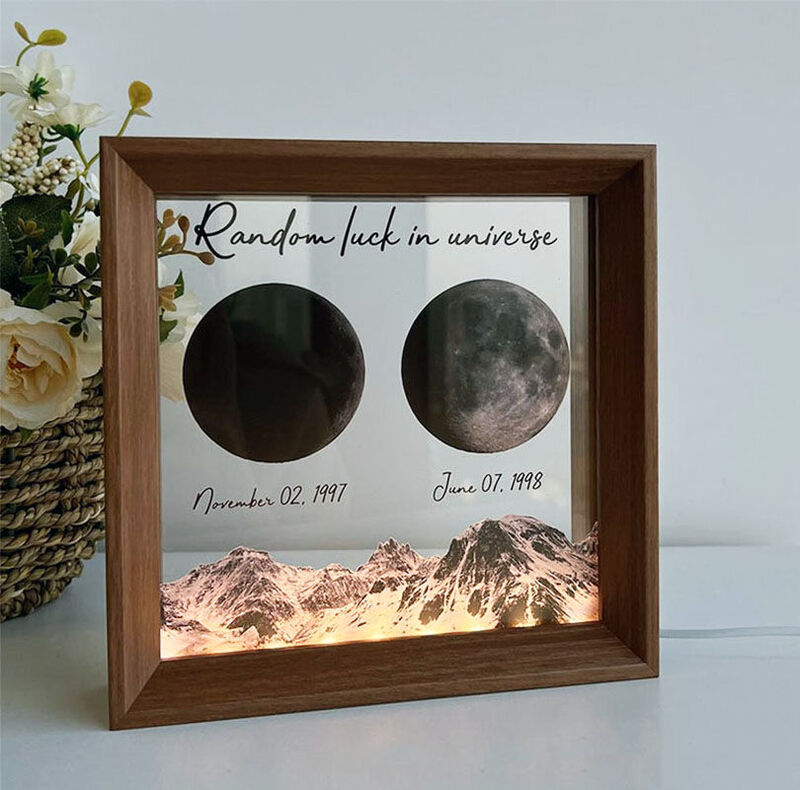 Personalized Moon Phase Lamp Romantic Birthday Gift