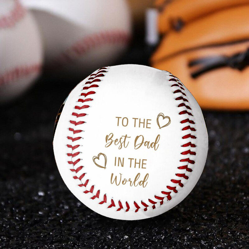 Customized Baseball Add Photos Father's Day Gifts for Dad
