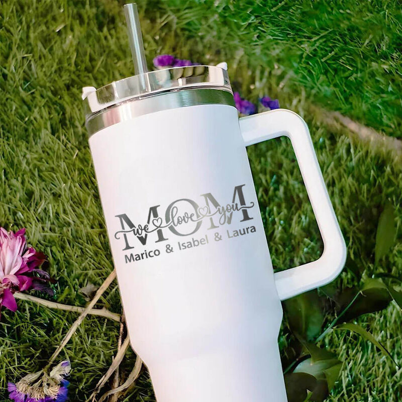 Personligt namn Tumbler Unik present till mamma
