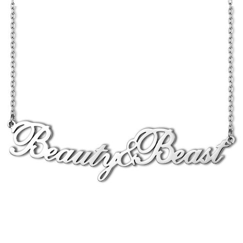 "Beauty & Beast" Personalized Name Necklace