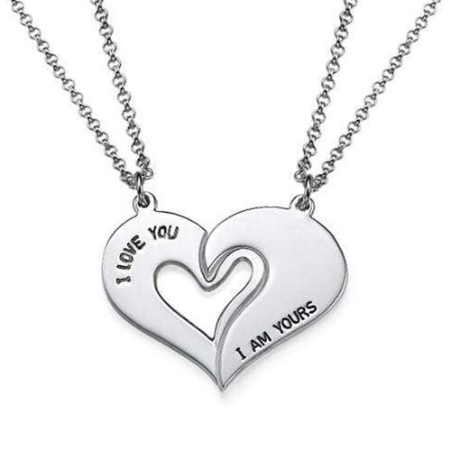 "Interlock Our Love" Herzform Halskette für Paare