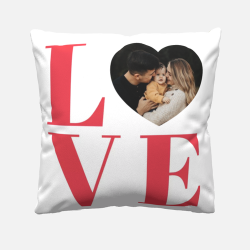 Cuscino fotografico personalizzato per amore