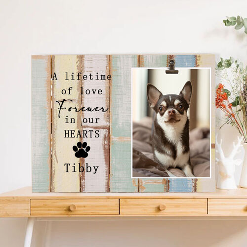 Personalized Pet Photo Frame Memorial Picture Gift for Dear Daughter