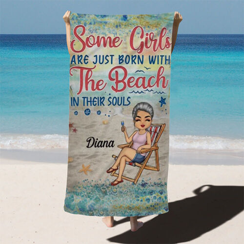 Personalized Name Bath Towel Interesting and Creative Gift for Friends