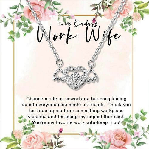 Gift for Work Wife "You're My Favorite Work Wife" Necklace